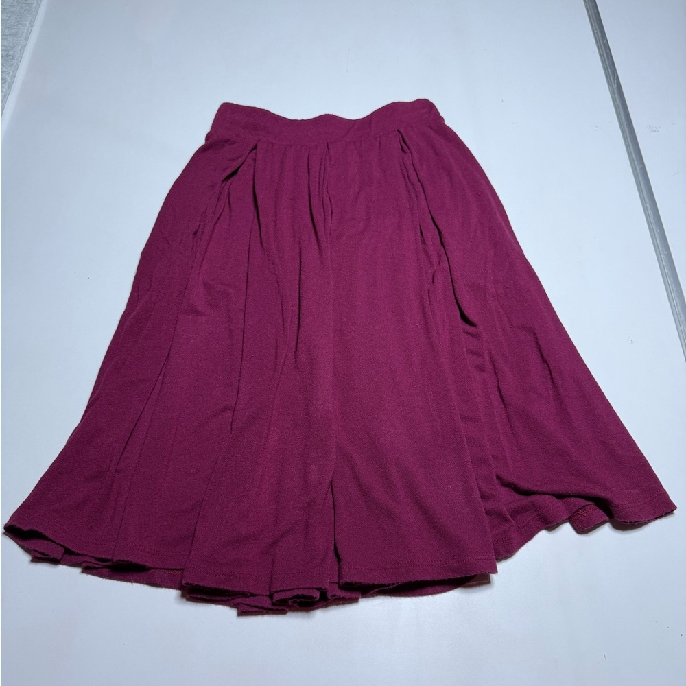 LuLaRoe Women's Full Circle Skirt in Magenta/Burgundy